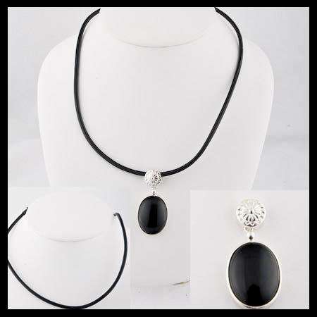EXQUISITE Designer Piece BLACK ONYX PENDANT!!!